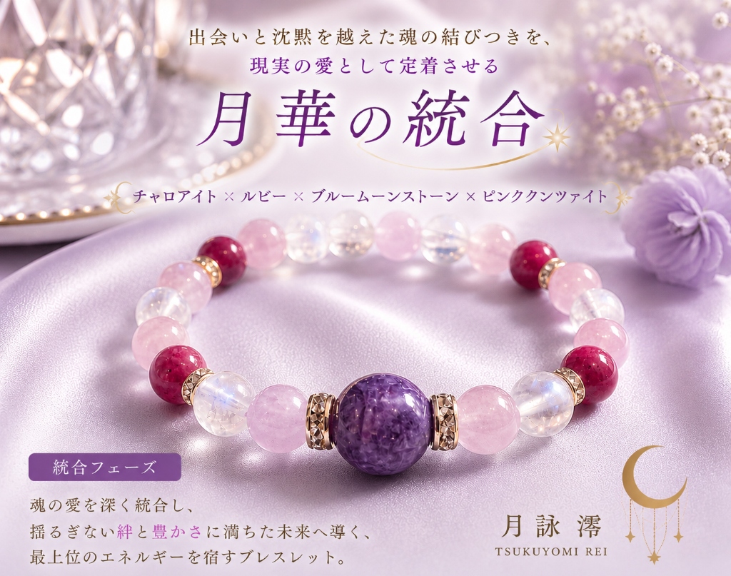 月華の統合 - 統合フェーズ向けパワーストーンブレスレット