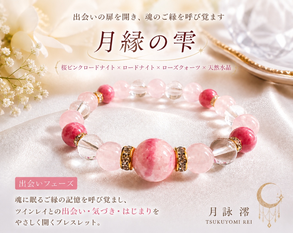 月縁の雫 - 出会いフェーズ向けパワーストーンブレスレット